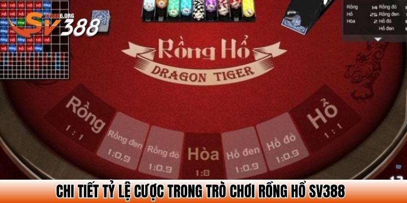 Chi tiết tỷ lệ cược trong trò chơi Rồng hổ SV388